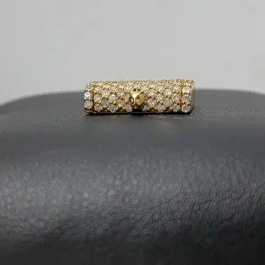 10K Yellow Gold Diamond Sleek Lock 0.86Ct Dia / 3.5gr / 8mm