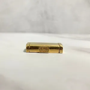 10K Yellow Gold Plain Sleek Lock / 15.8gr / 14mm / 1in