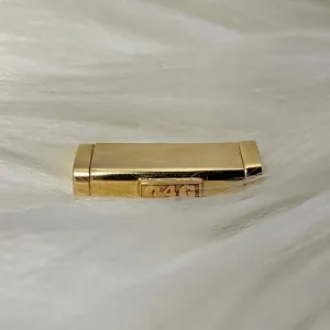 10K Yellow Gold Plain Sleek Lock / 7.9gr / 10mm