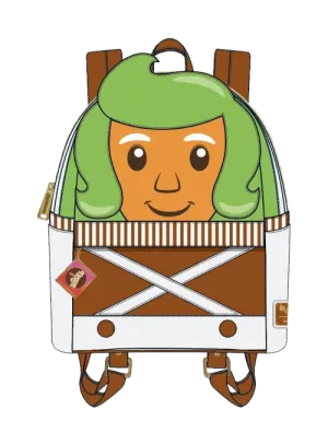 10" Charlie and the Chocolate Factory - Oompa Loompa Faux Leather Mini Backpack Bag Loungefly US Exclusive