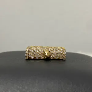 14K Yellow Gold Diamond Sleek Lock Ct Dia / 5.8gr / 10mm