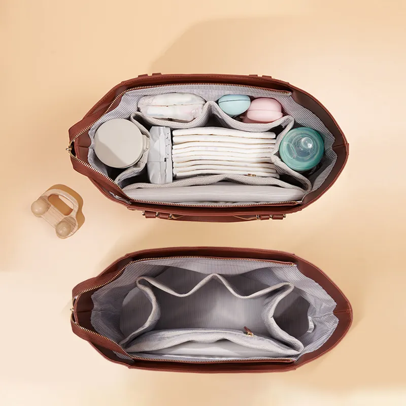 2 Color Canvas Diaper Handbag