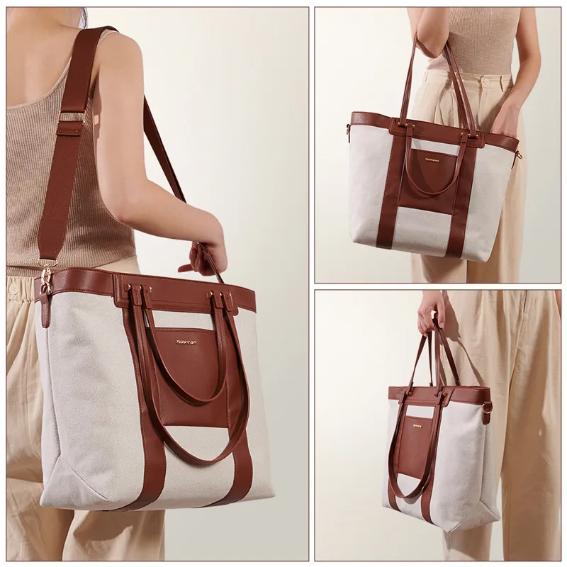 2 Color Canvas Diaper Handbag