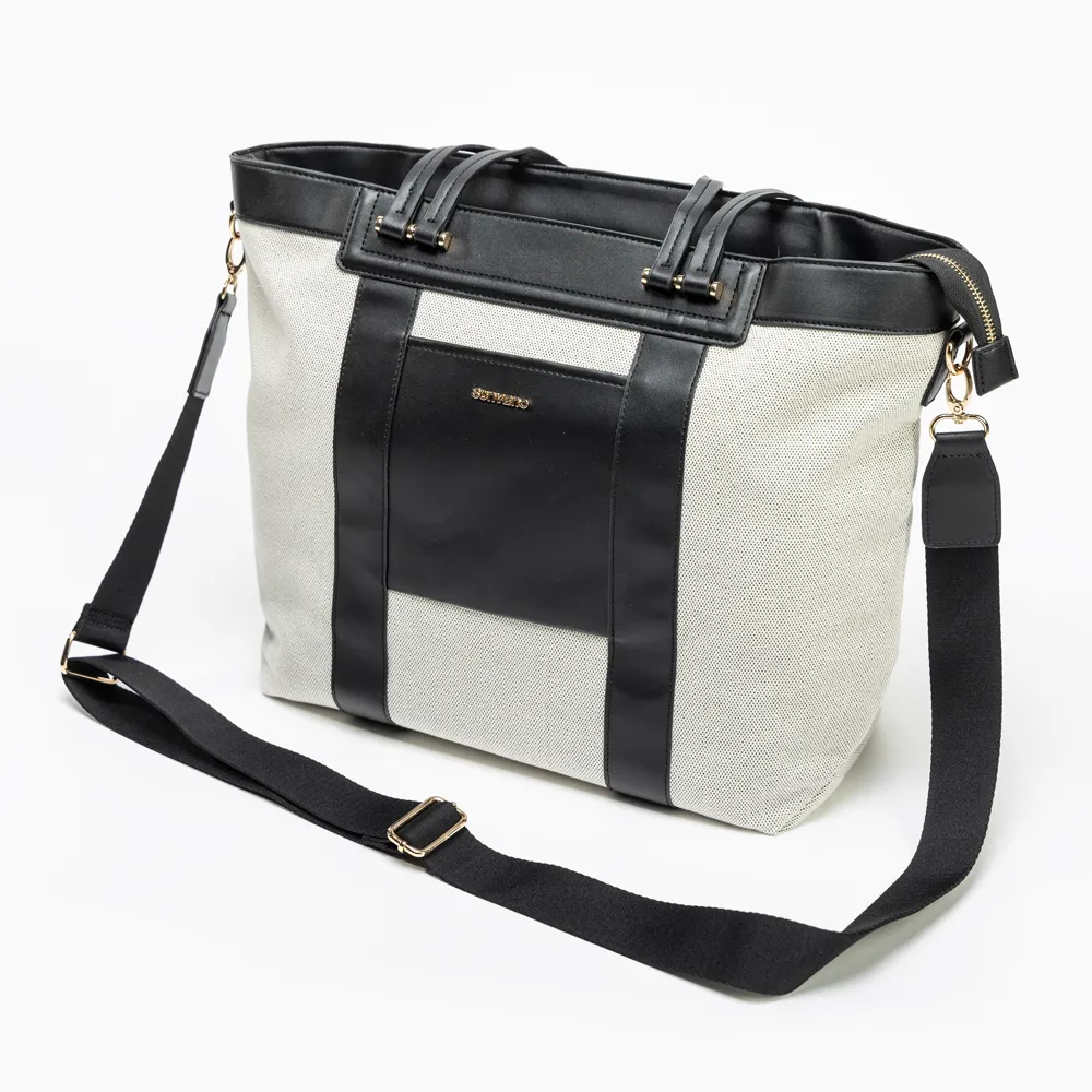 2 Color Canvas Diaper Handbag