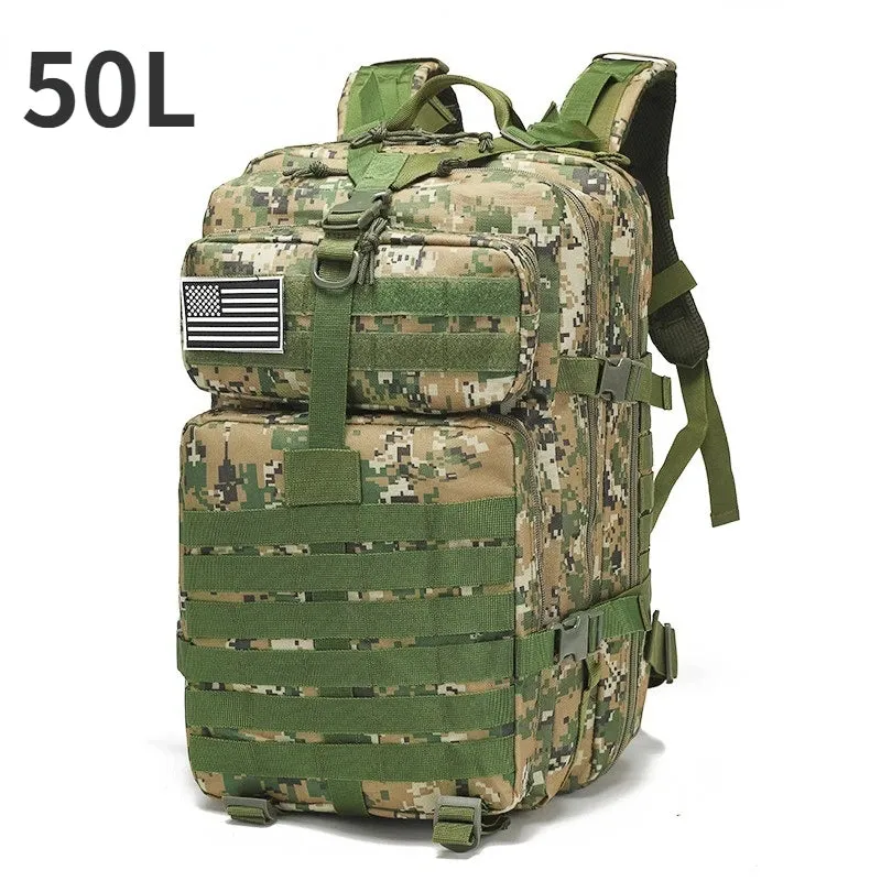 50L/30L Camo Bag Men Tactical Backpack Molle Bag Out Bag Waterproof Camping Hunting Backpack Trekking Hiking