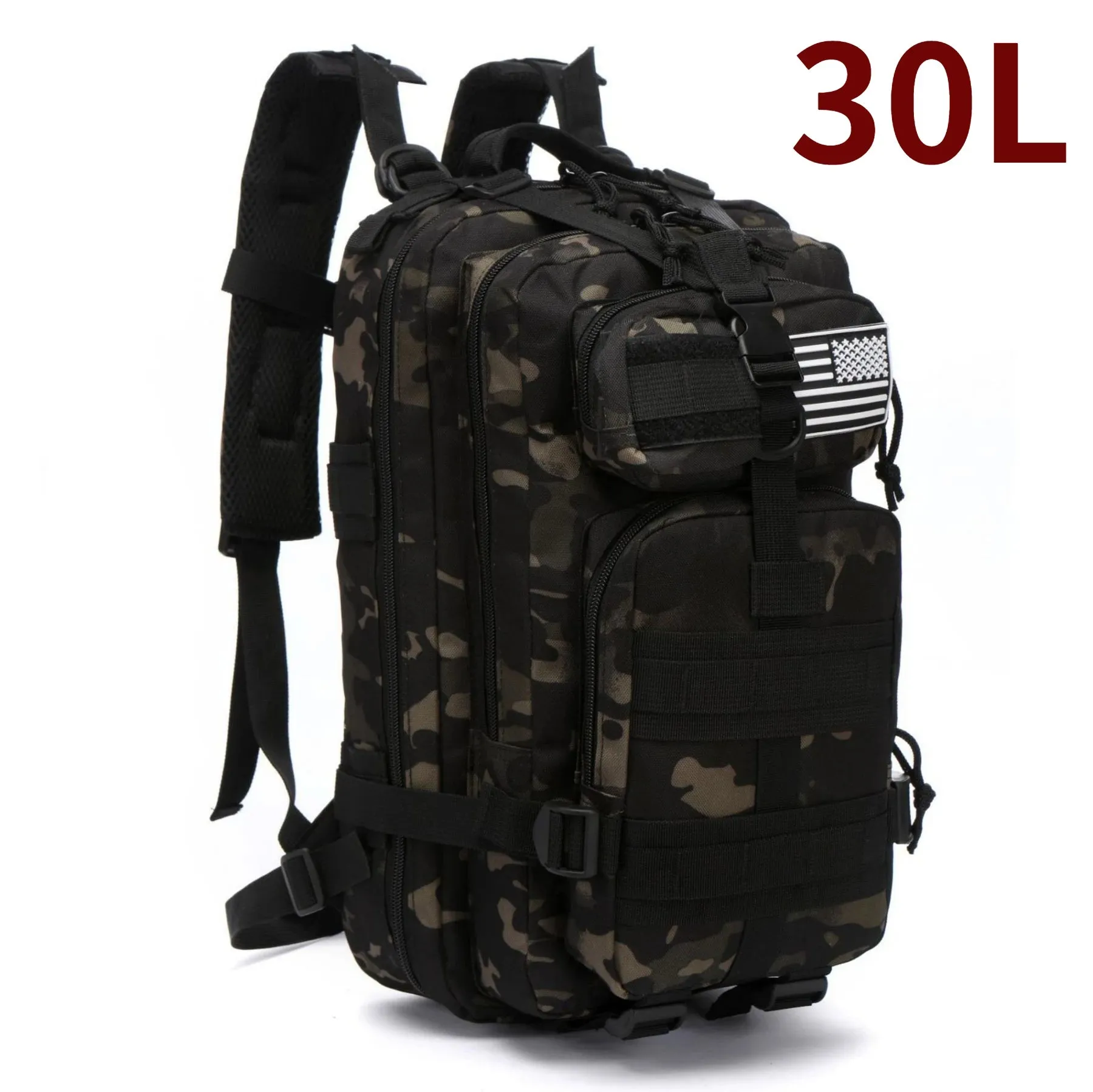 50L/30L Camo Bag Men Tactical Backpack Molle Bag Out Bag Waterproof Camping Hunting Backpack Trekking Hiking