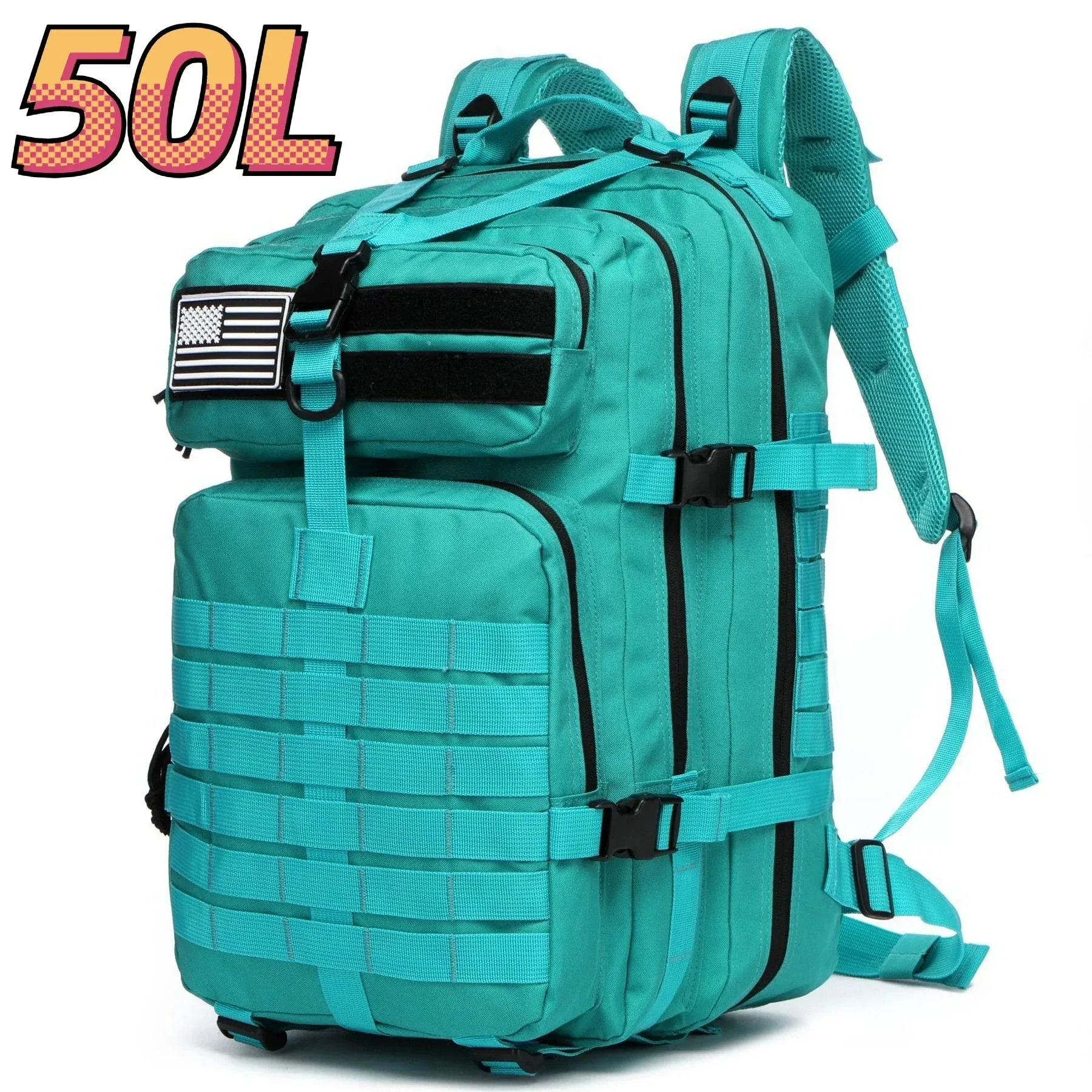 50L/30L Camo Bag Men Tactical Backpack Molle Bag Out Bag Waterproof Camping Hunting Backpack Trekking Hiking
