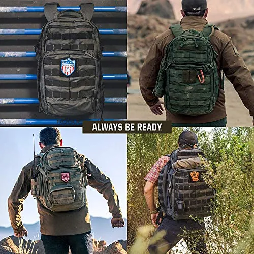 5.11 RUSH72 Tactical Backpack Med First Aid Patriot Bundle - Black