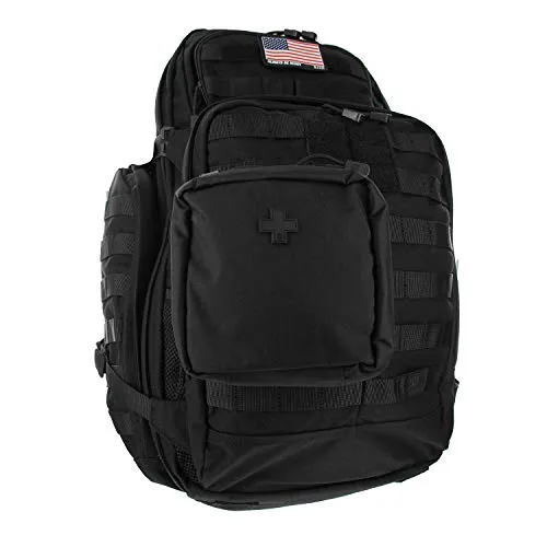 5.11 RUSH72 Tactical Backpack Med First Aid Patriot Bundle - Black