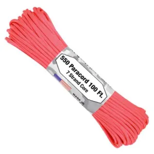 550 Paracord 100ft 7 Strand Core - Pink