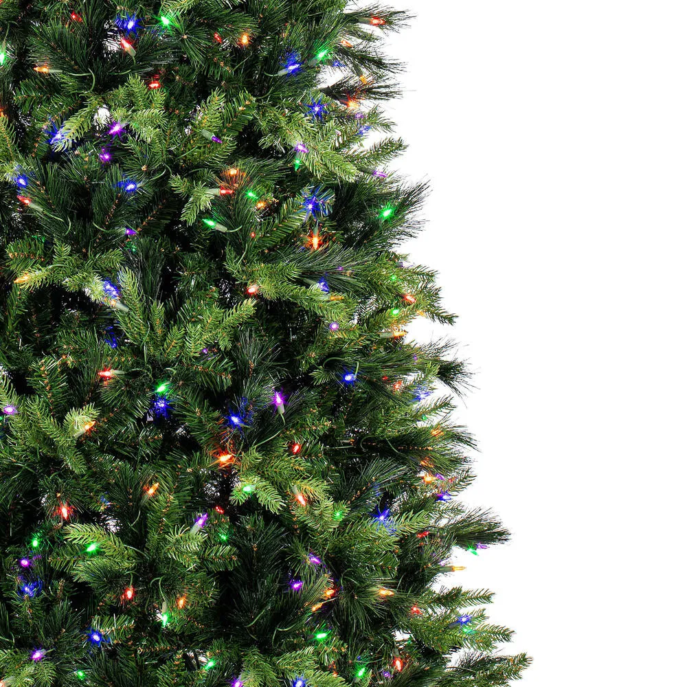 9' x 49" Southern Mixed Spruce Artificial Christmas Tree LED Colored Lights