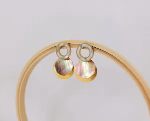 Abalone Wheel Earrings