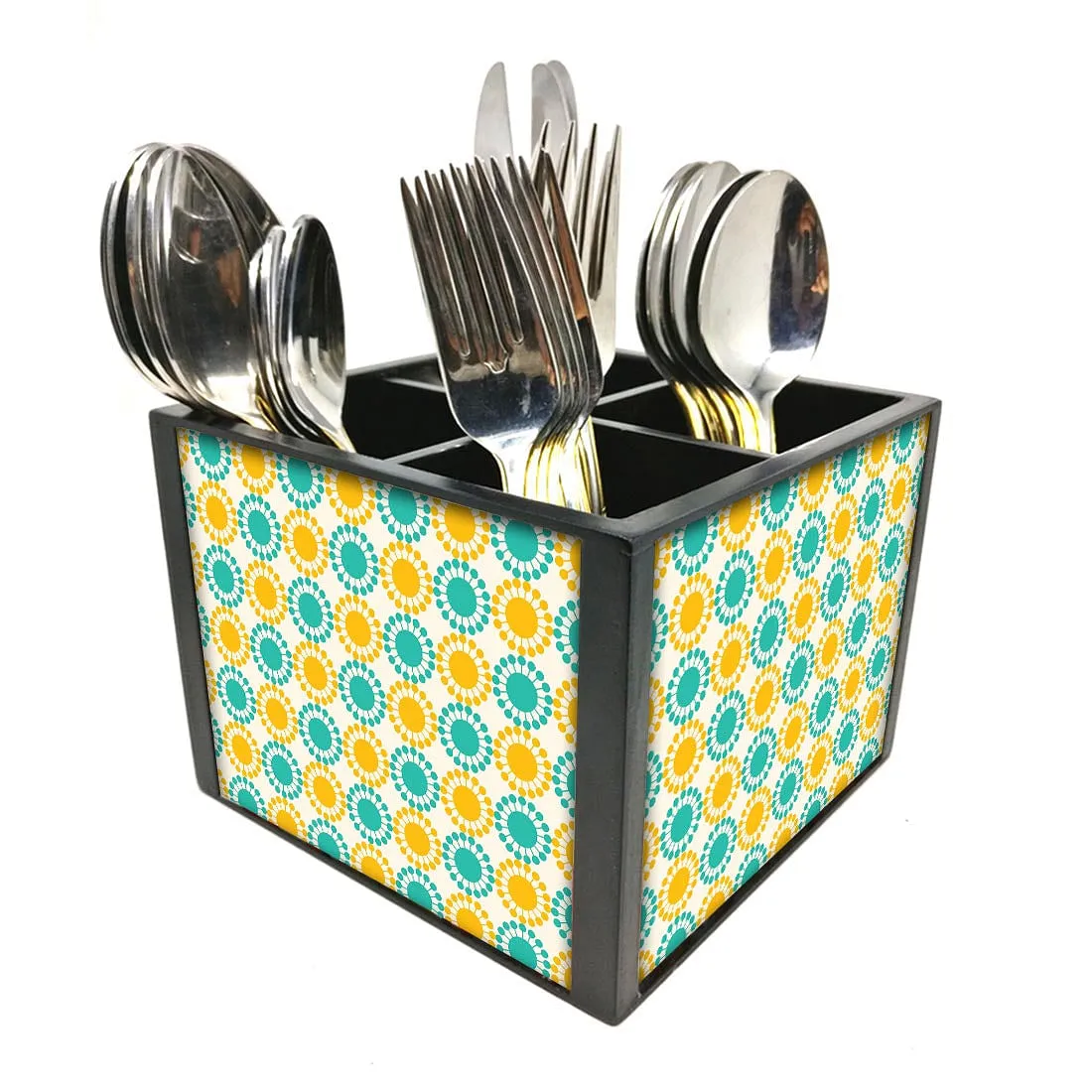 Amazing Silverware Cutlery Holder - Colorful Flowers