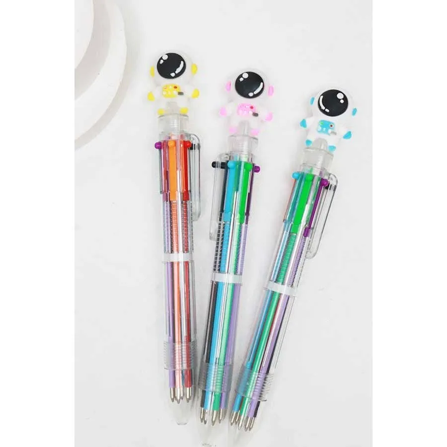 Astronaut Multicolor Push Pen