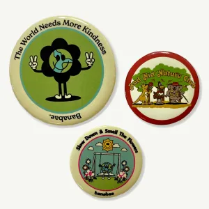 Banabae Button Badges - 3 Pack