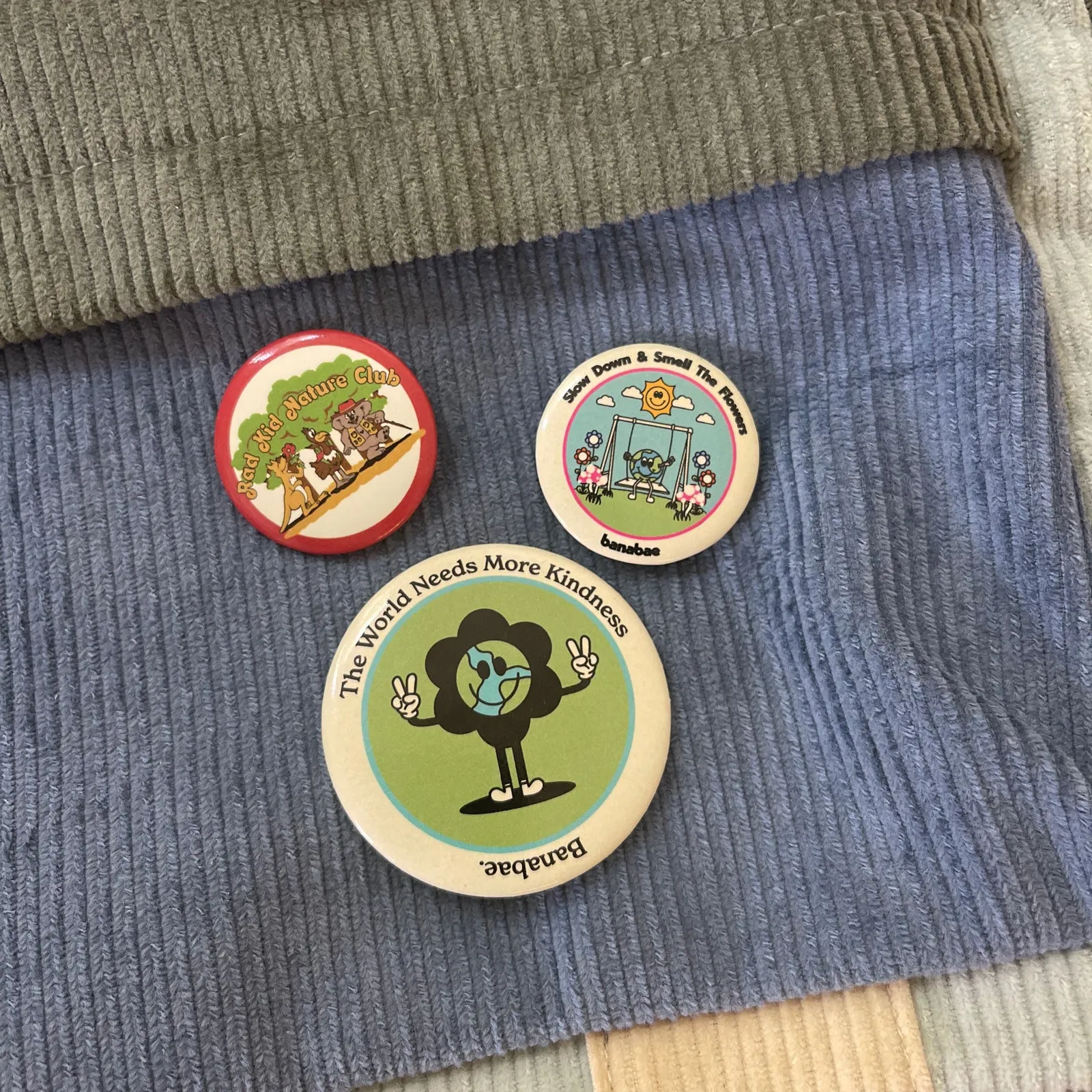 Banabae Button Badges - 3 Pack