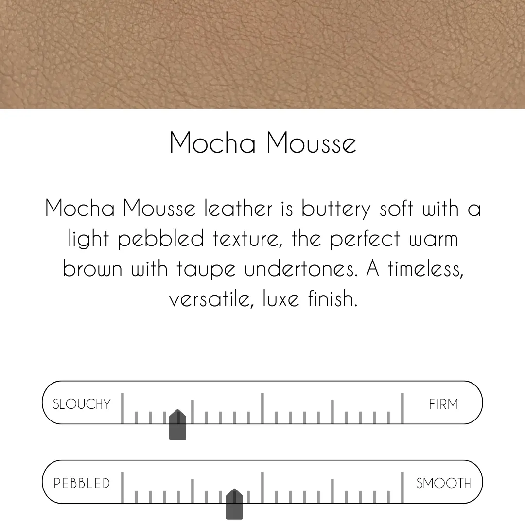 Bella Belt Bag In Mocha Mousse Leather | Upcycled LV
