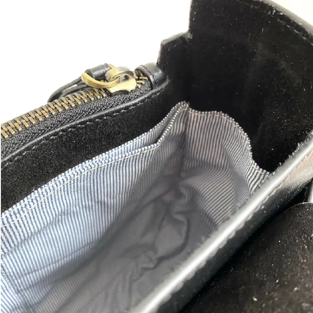 Belton Leather Saddle Bag in Black