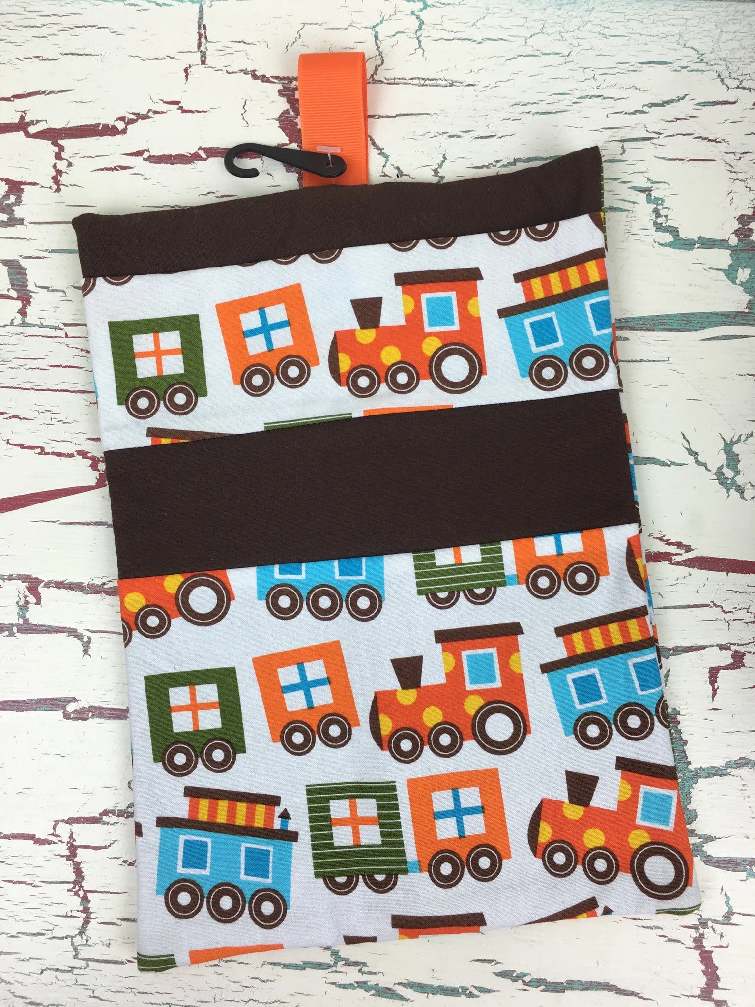 Bermuda Trains Diaper/Wipee Case