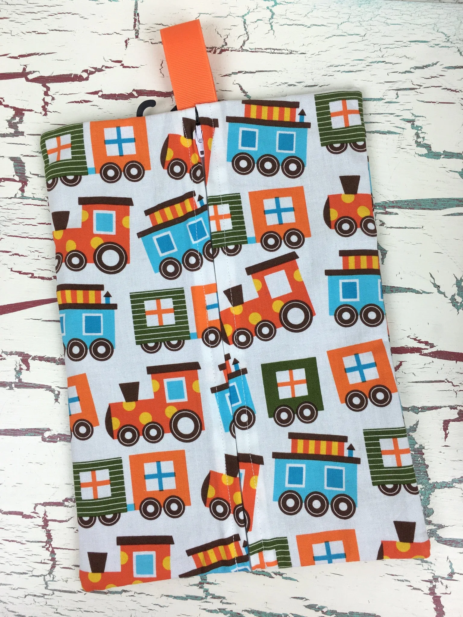Bermuda Trains Diaper/Wipee Case