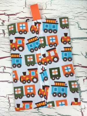 Bermuda Trains Diaper/Wipee Case