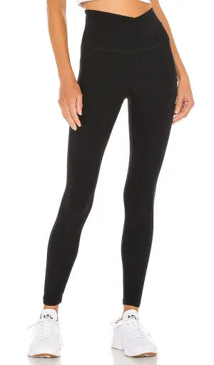 Beyond Yoga Spacedye At Your Leisure High Waisted Midi Legging in Black