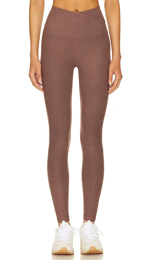 Beyond Yoga Spacedye At Your Leisure High Waisted Midi Legging in Brown