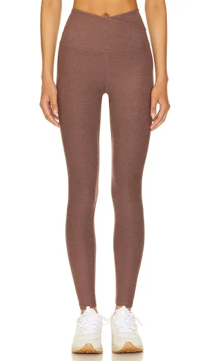 Beyond Yoga Spacedye At Your Leisure High Waisted Midi Legging in Brown