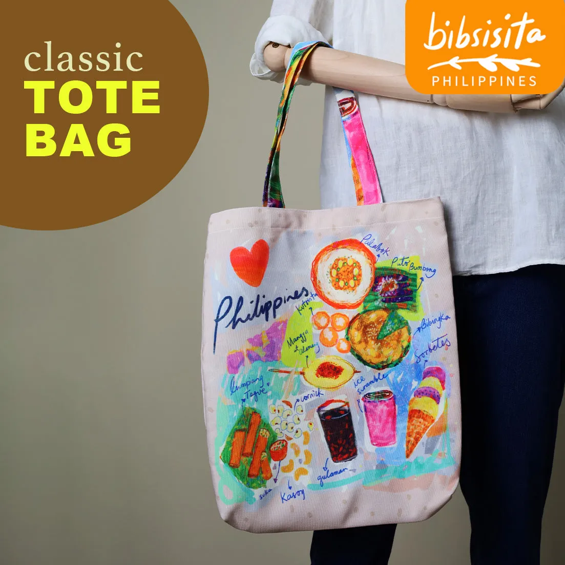Bibsisita Canvas Tote Bag- MERYENDA