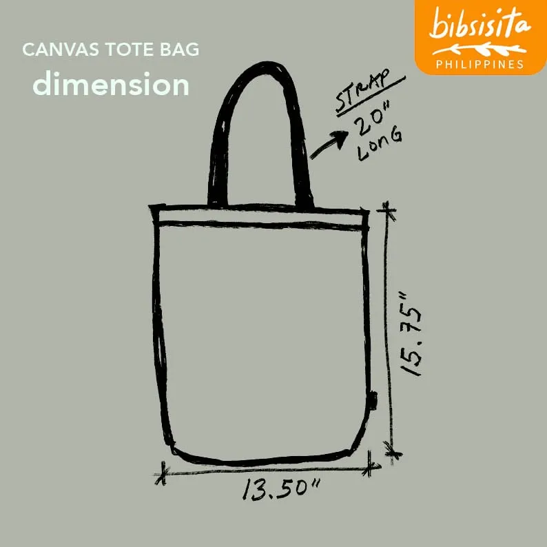 Bibsisita Canvas Tote Bag- PASTEL KALESA