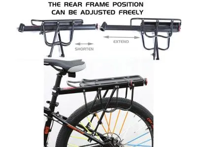 Bike Accessories - Bike Rear Rack Bike Luggage Carrier 50kg