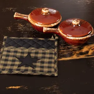 Black Star Pot Holder 8x8