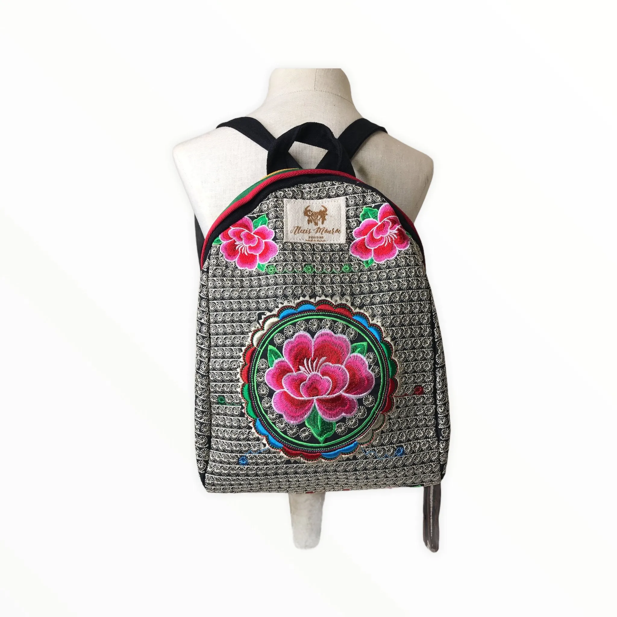 Boho Embroidered Backpack