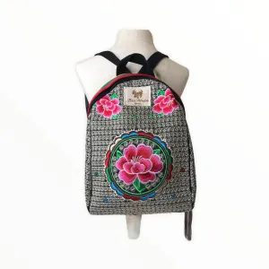 Boho Embroidered Backpack