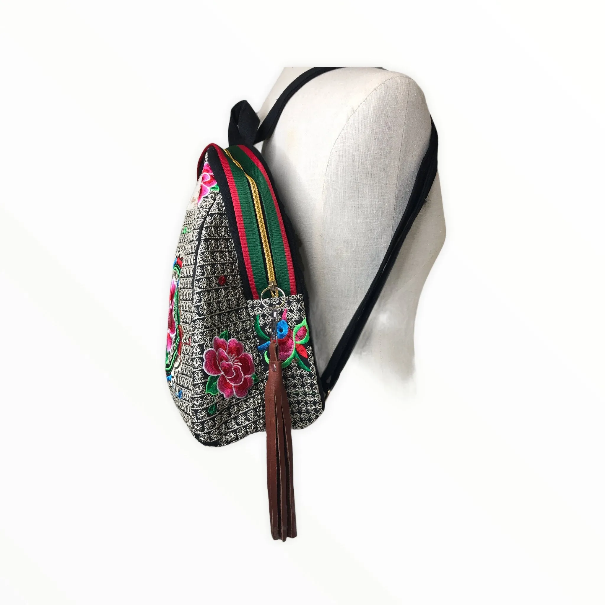 Boho Embroidered Backpack