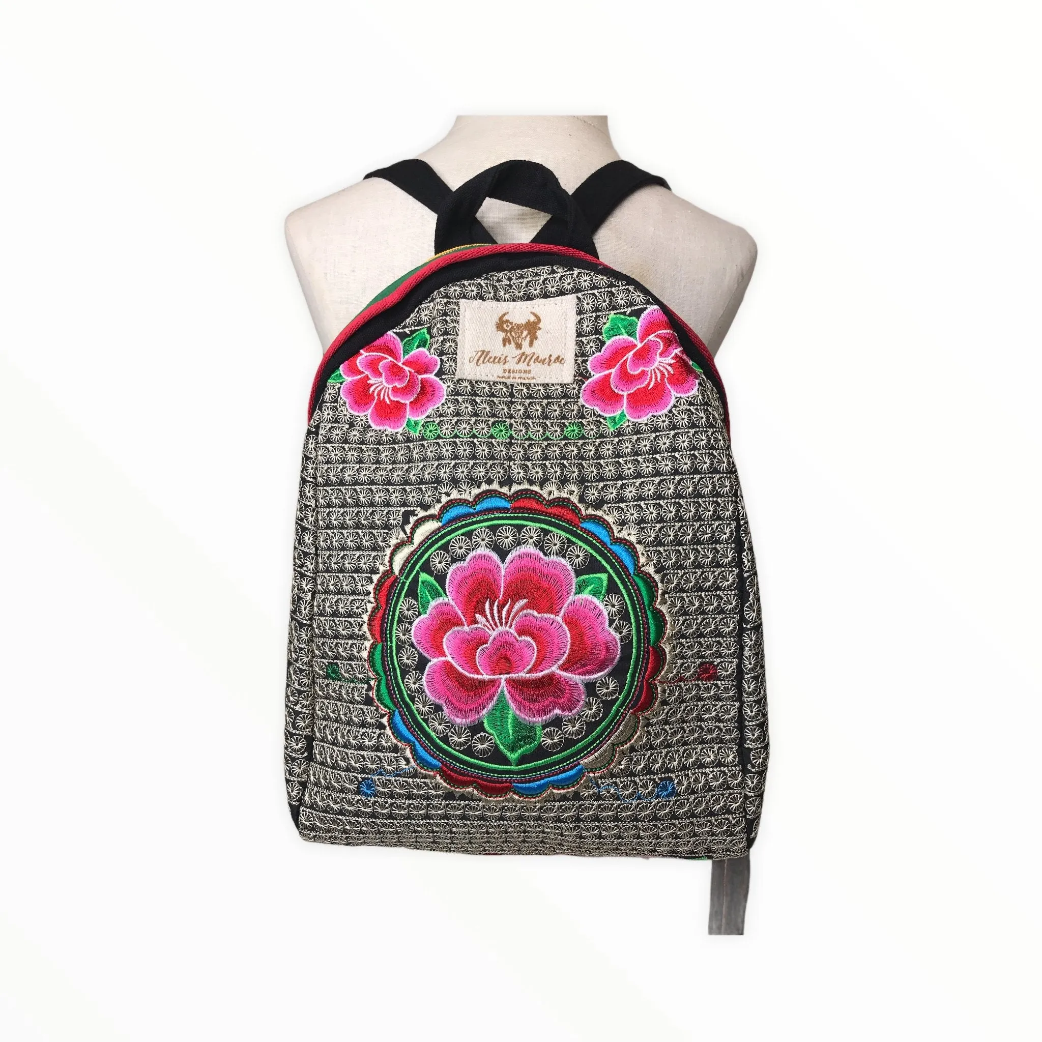 Boho Embroidered Backpack