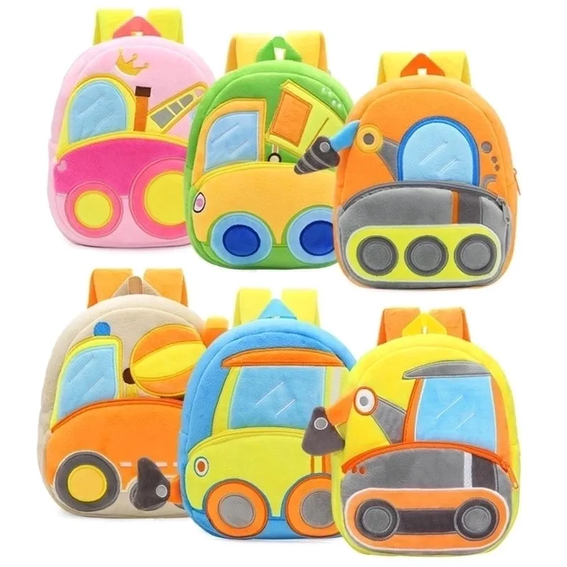 Burden Reduction 11 Inch Cartoon Shopping Kids Backpack