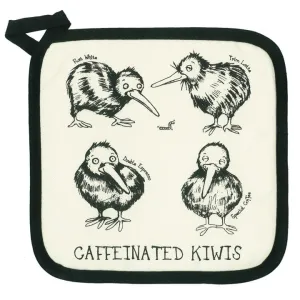 Caffeinated Kiwis Pot Holder