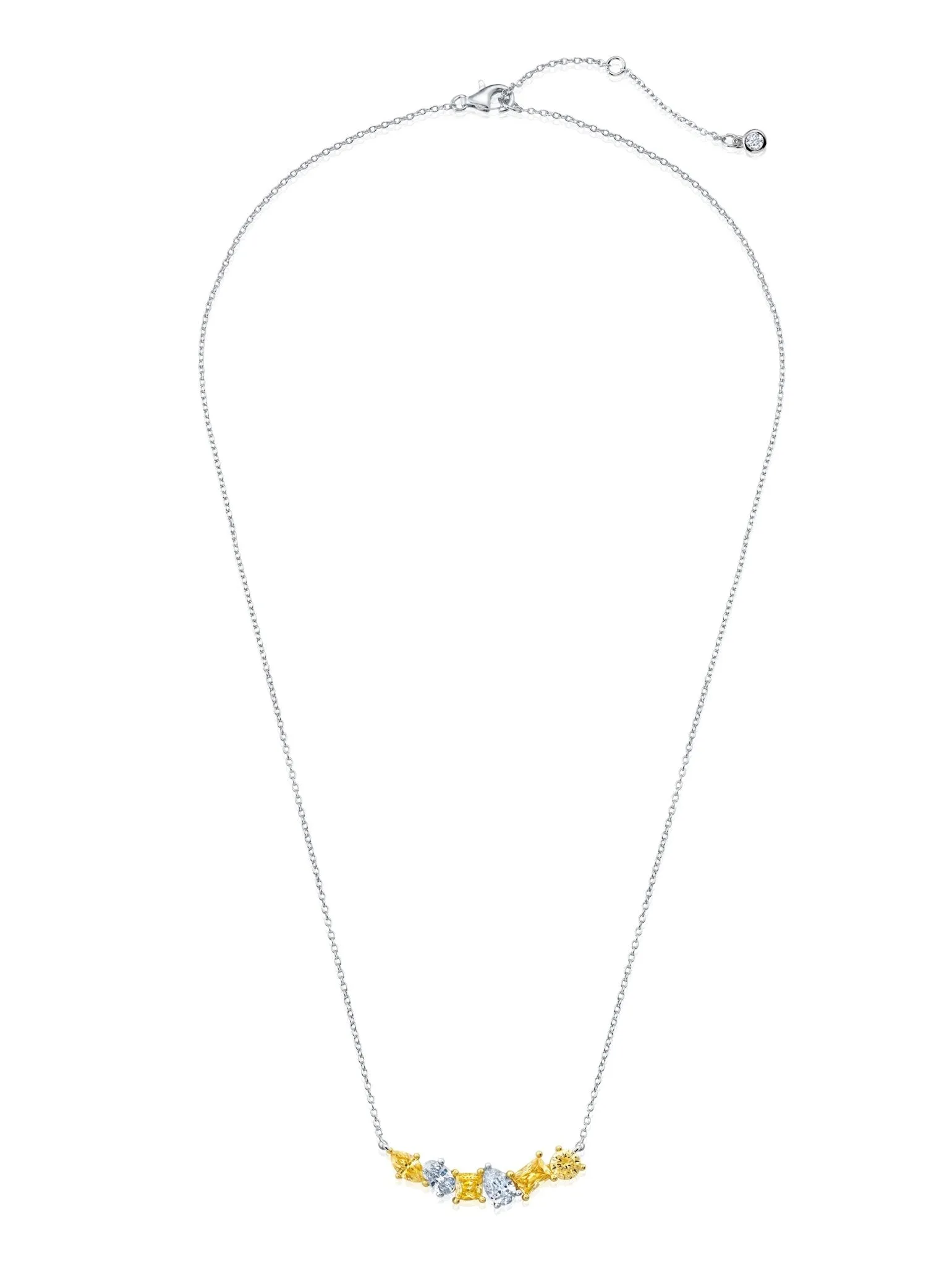 Canary And Clear Multi Stone Necklace