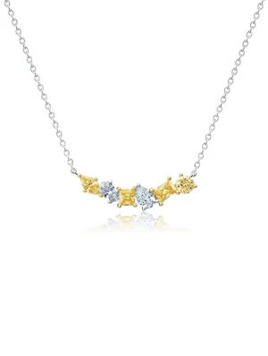 Canary And Clear Multi Stone Necklace