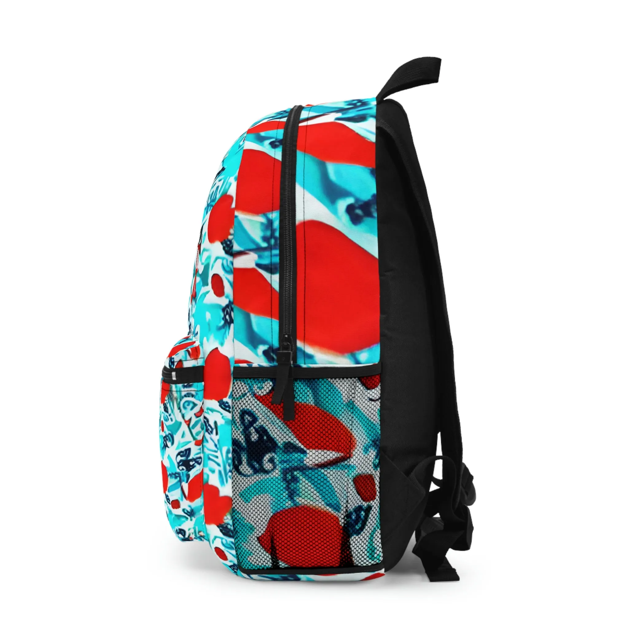 Carry Your Heart Everywhere with This Vibrant Flower and Heart Embellished Backpack