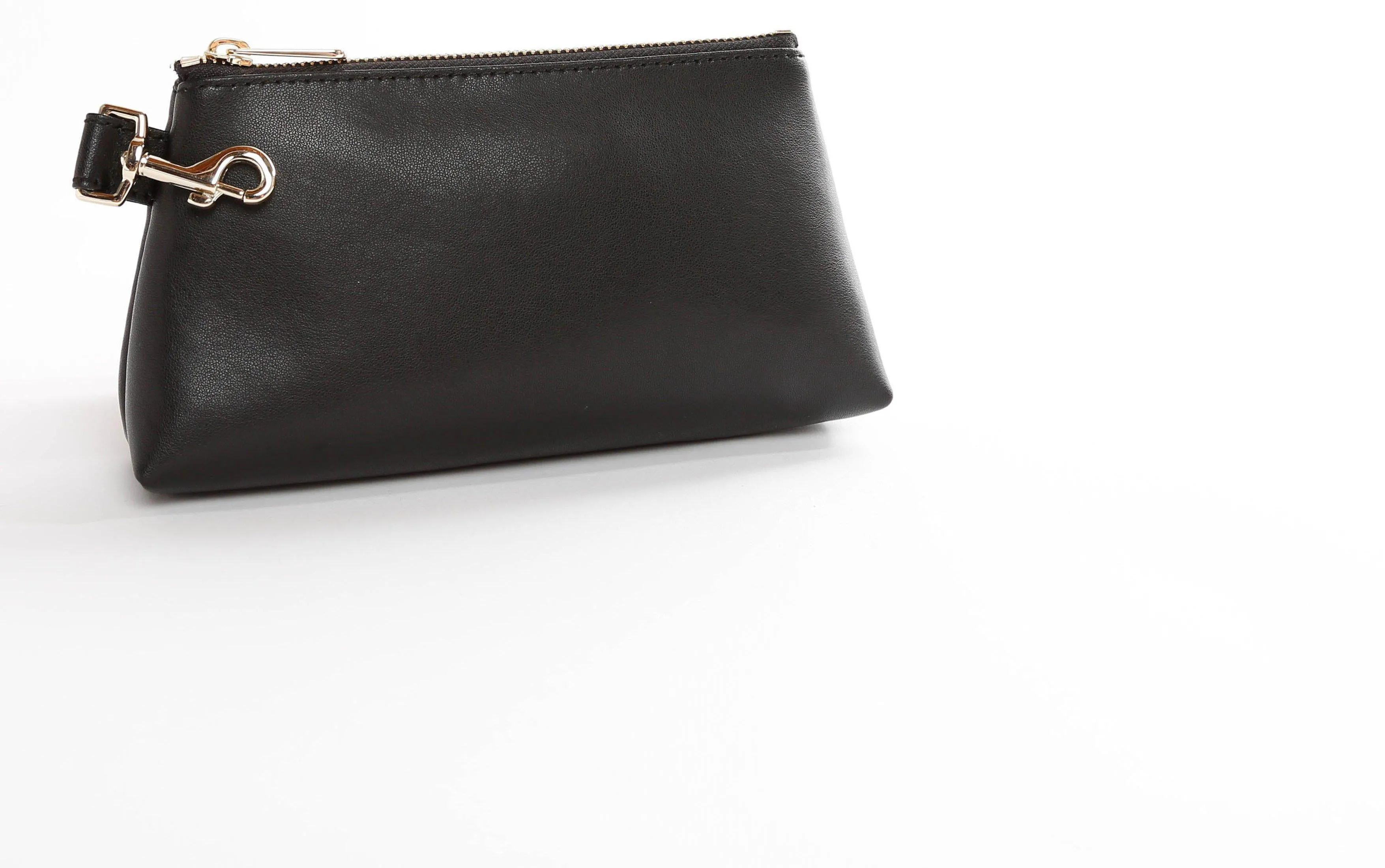 Classic Black PREMIUM LEATHER KEYPIT Set • Wristlet