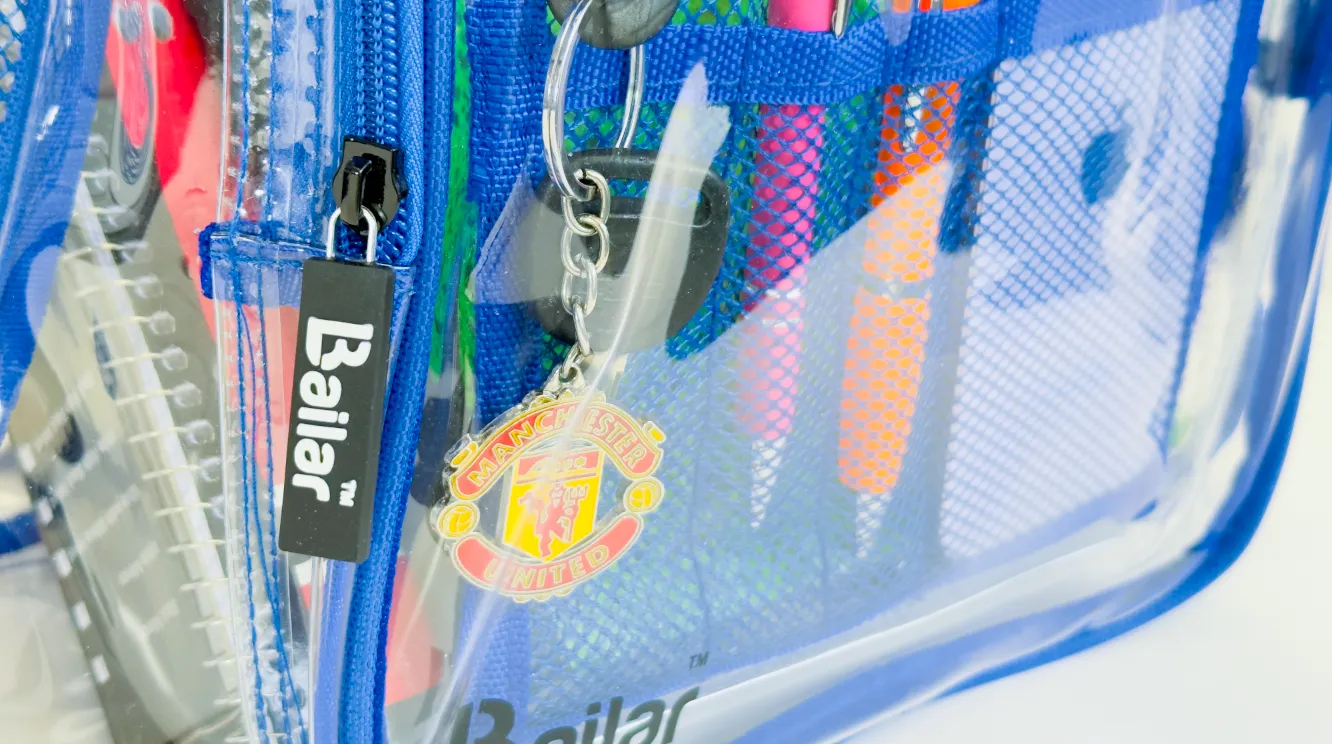 Clear Backpack Blue