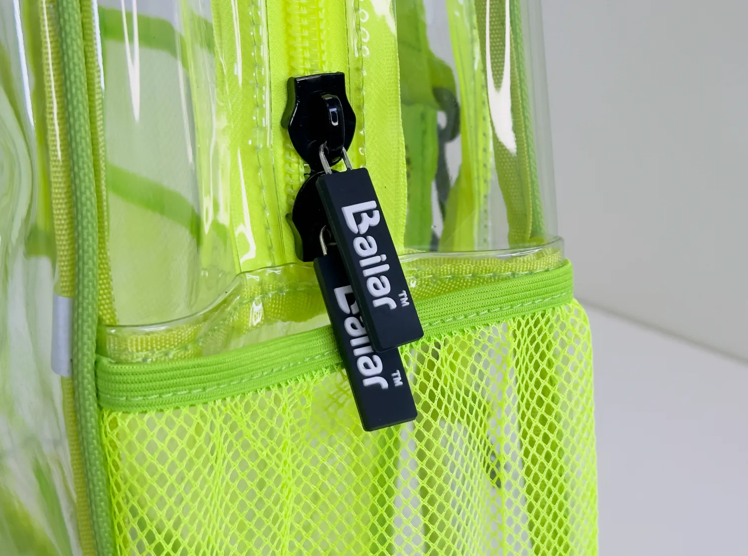 Clear Backpack Color Green