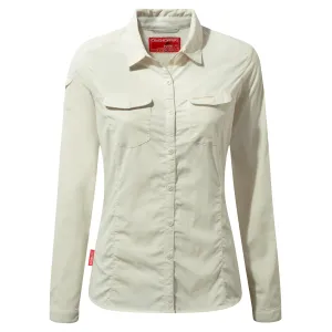 Craghoppers Women&#x27;s NosiLife Adventure Longsleeve Shirt Sea Salt | Buy Craghoppers Women&#x27;s NosiLife Adventure Longsleeve Shirt Sea Salt here | Outnorth