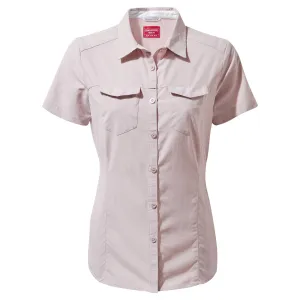 Craghoppers Women&#x27;s NosiLife Adventure Shortsleeve Shirt Brushed Lilac | Buy Craghoppers Women&#x27;s NosiLife Adventure Shortsleeve Shirt Brushed Lilac here | Outnorth