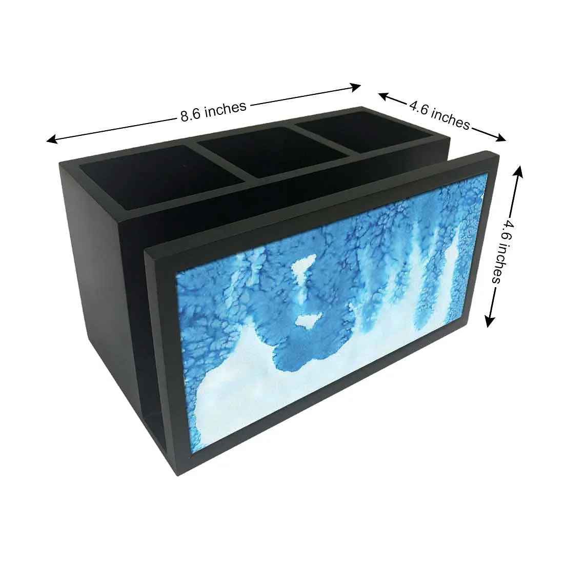 Cutlery Tissue Holder Napkin Stand -  Arctic Blue Space Watercolor