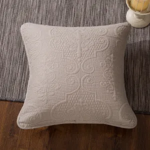 DaDa Bedding Taupe Beige Sand Dollar Floral Cotton Euro Sham 26” x 26” 1-Piece (JHW-585-EURO) by DaDa Bedding Collection