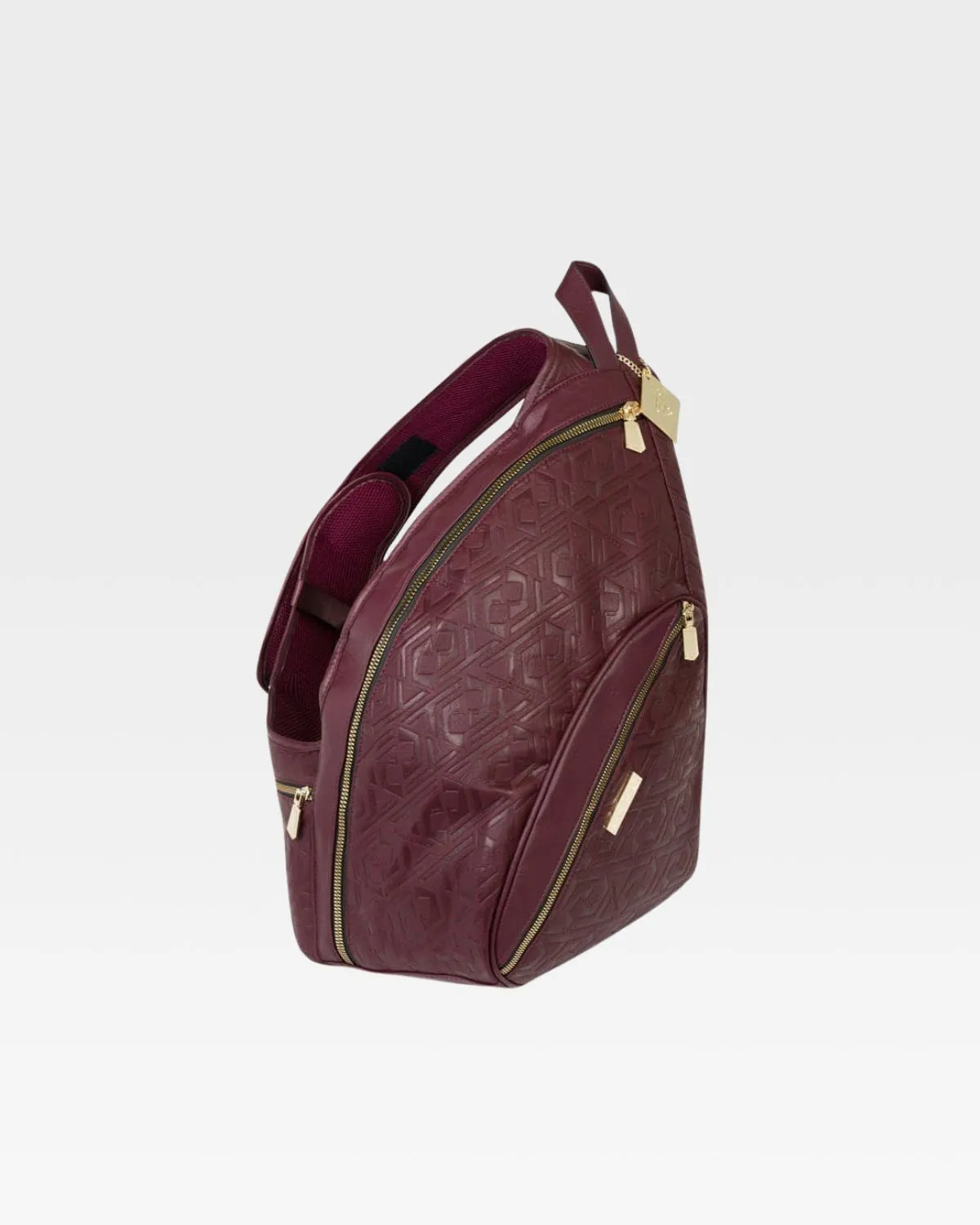 Designer Large Sling Bag in Maroon