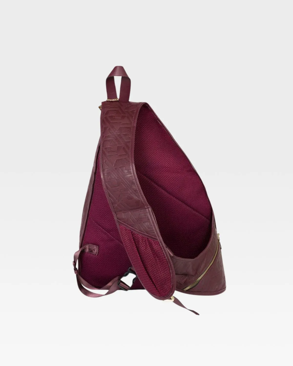 Designer Large Sling Bag in Maroon